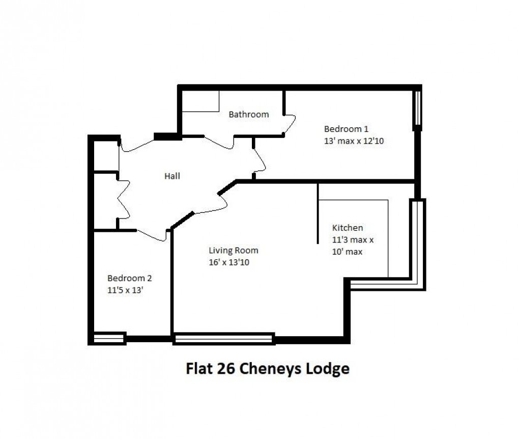 Floorplan for Sutton Avenue, Seaford