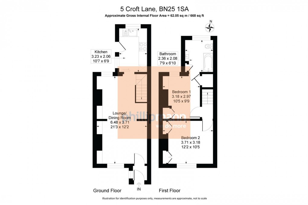 Floorplan for Croft Lane, Seaford