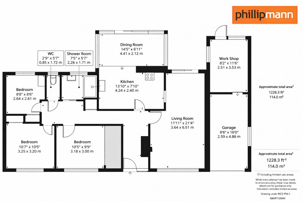 Floorplan for Lincoln Avenue, Peacehaven