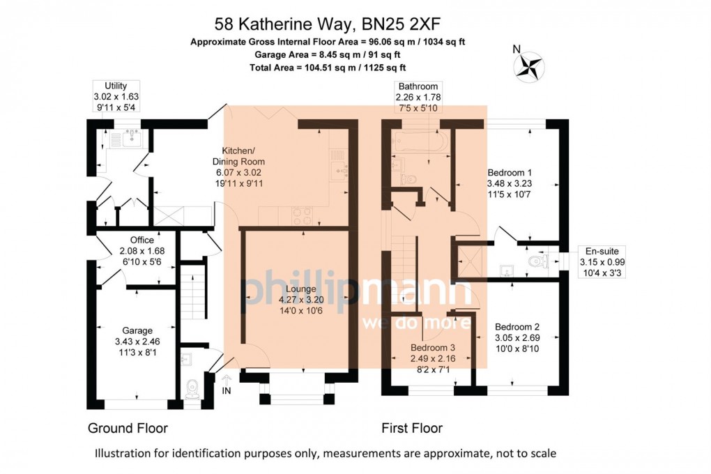 Floorplan for Katherine Way, Seaford