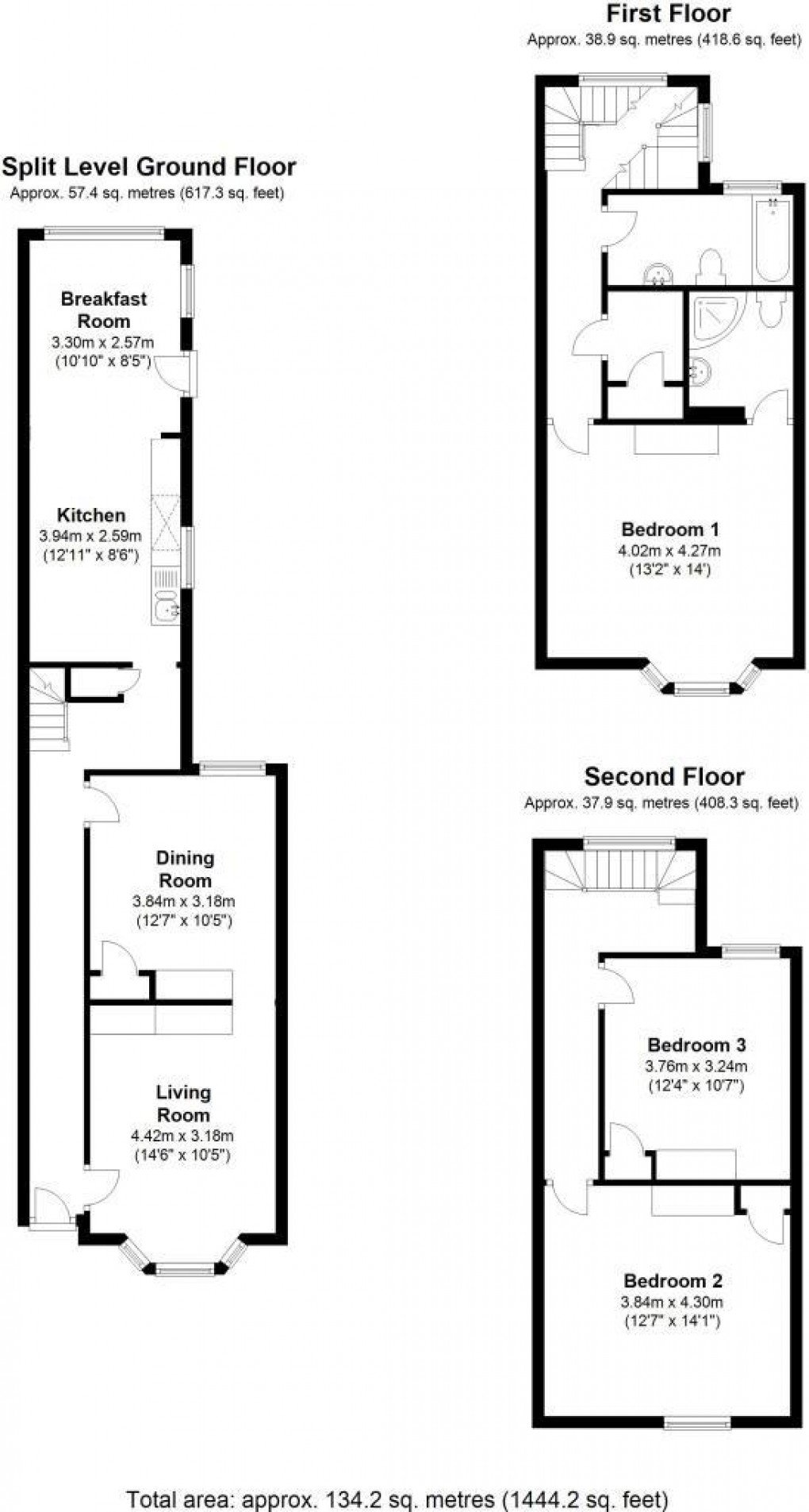 Floorplan for Meeching Road, Newhaven