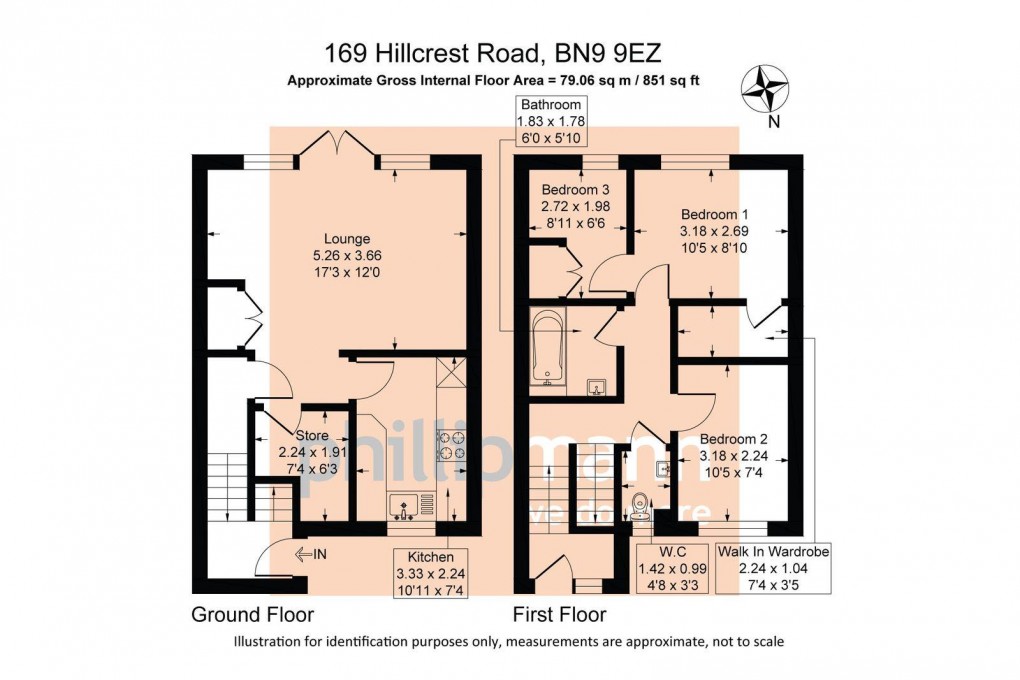 Floorplan for Hillcrest Road, Newhaven