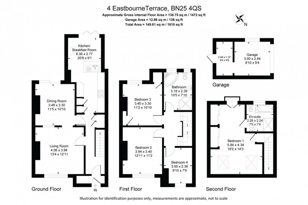 Floorplan for Eastbourne Road, Seaford