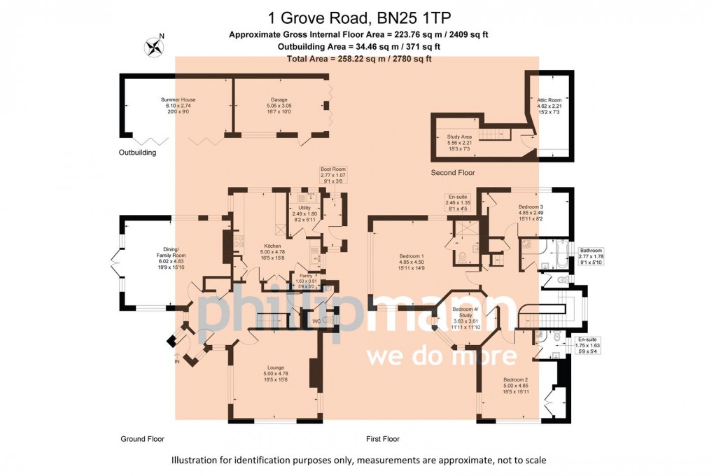Floorplan for Grove Road, Seaford