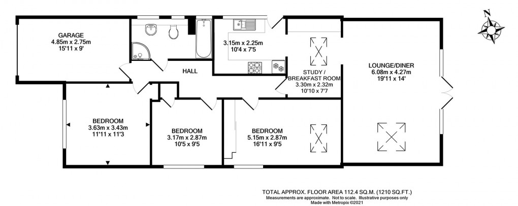 Floorplan for Central Avenue, Peacehaven