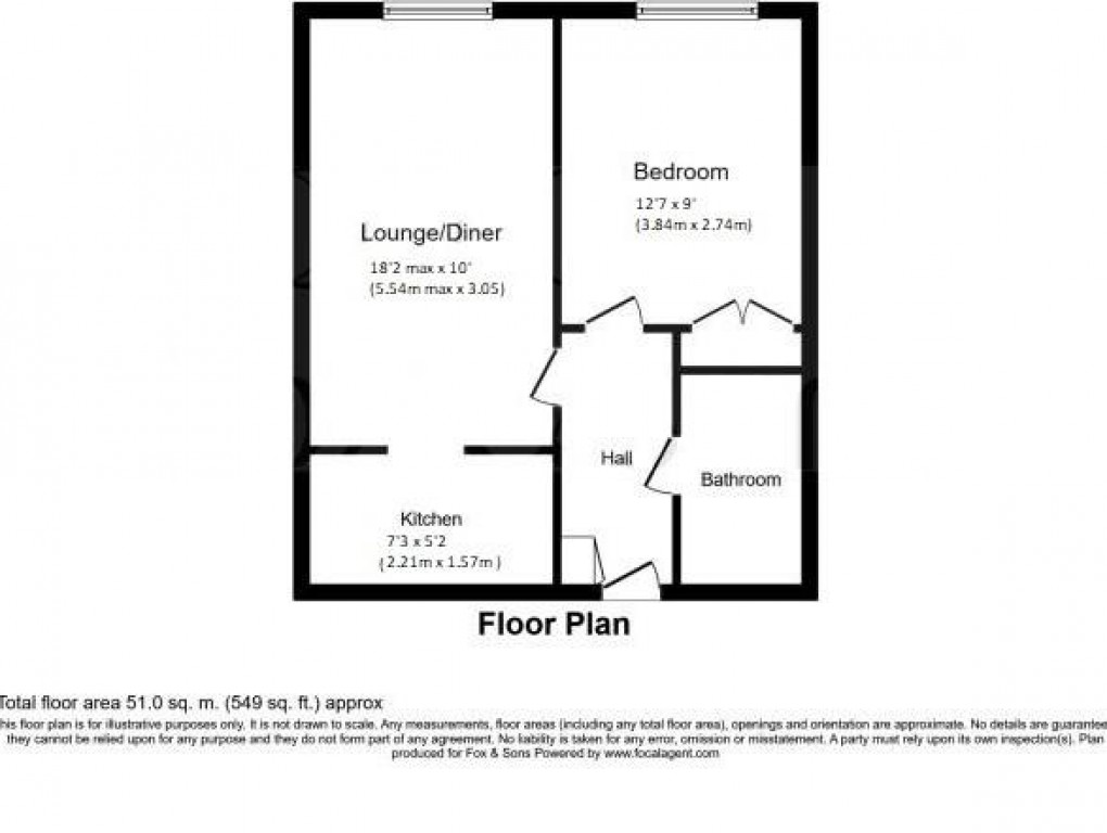 Floorplan for Pondsyde Court, Seaford