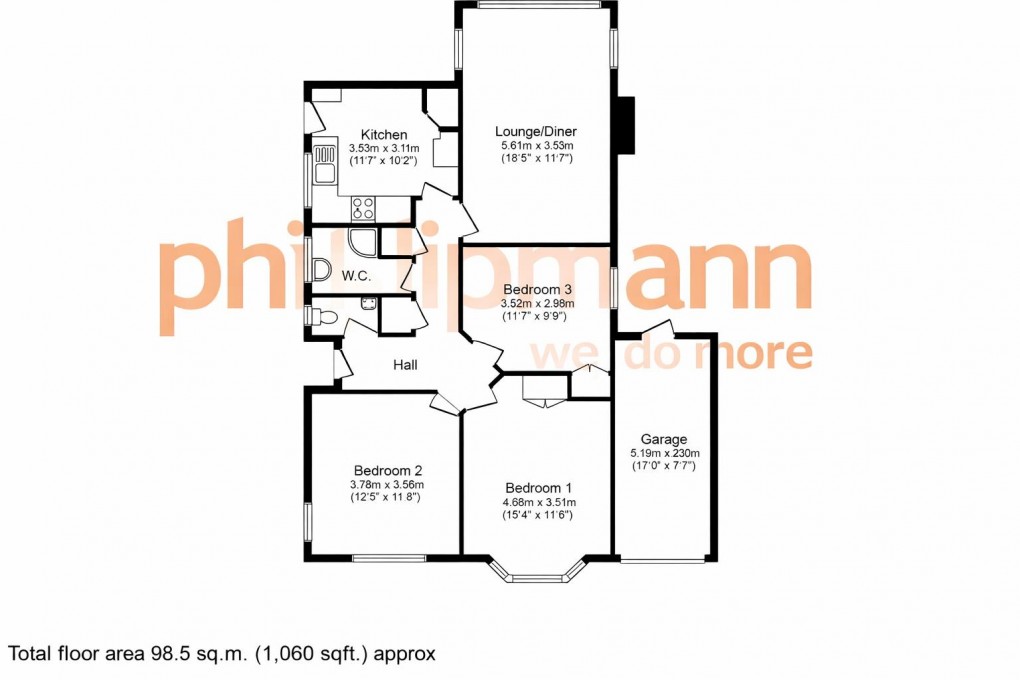Floorplan for Chichester Drive West, Saltdean, Brighton