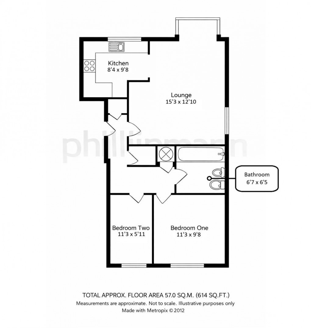 Floorplan for Balcombe Road, Peacehaven