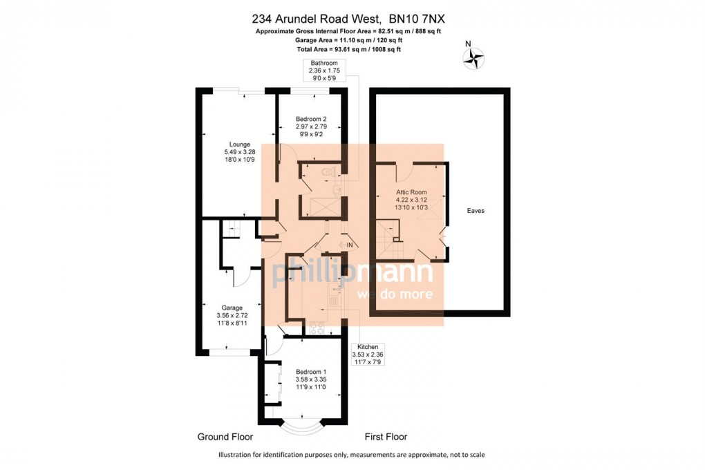 Floorplan for Arundel Road West, Peacehaven