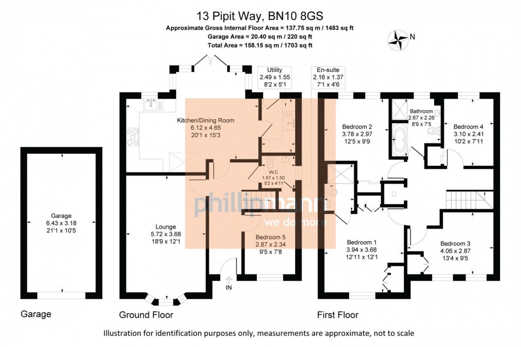 Floorplan for Pipit Way, Peacehaven