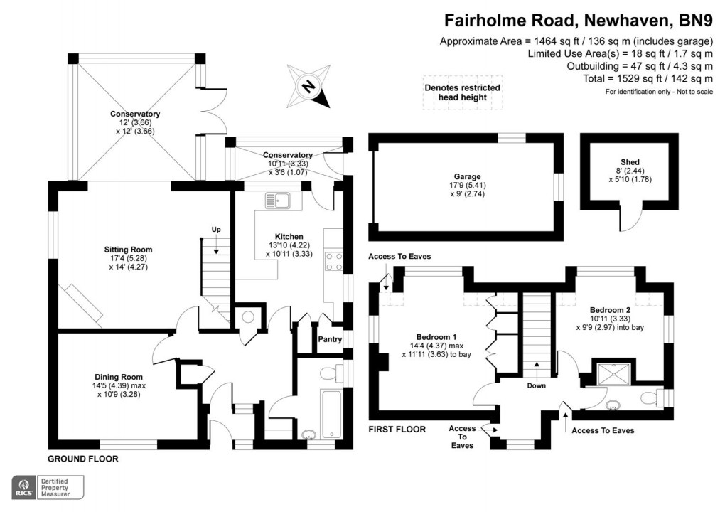 Floorplan for Fairholme Road, Newhaven