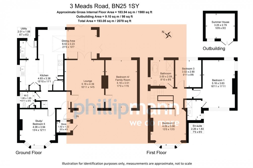 Floorplan for Meads Road, Seaford