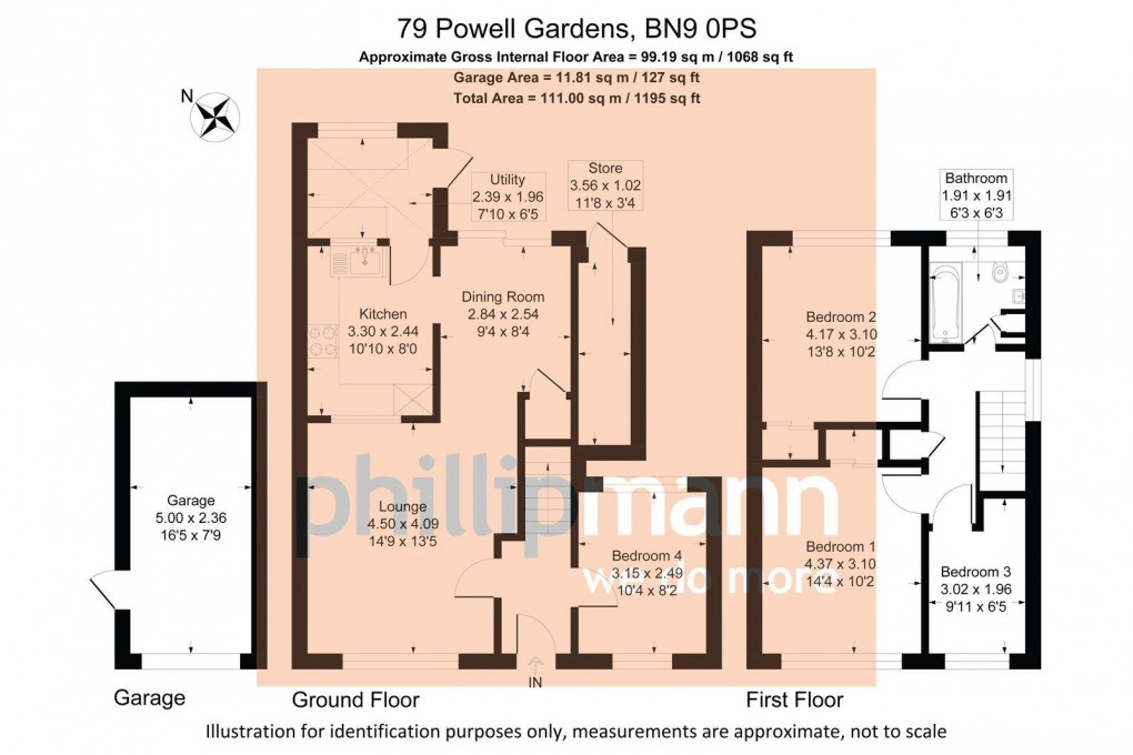 Floorplan for Powell Gardens, Newhaven