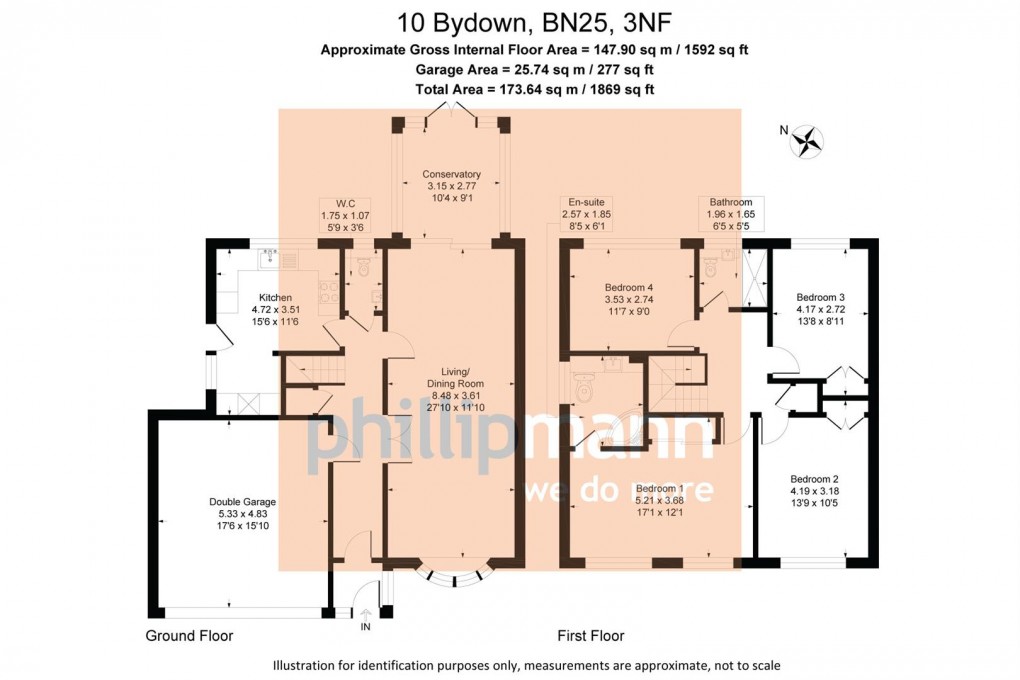 Floorplan for Bydown, Seaford
