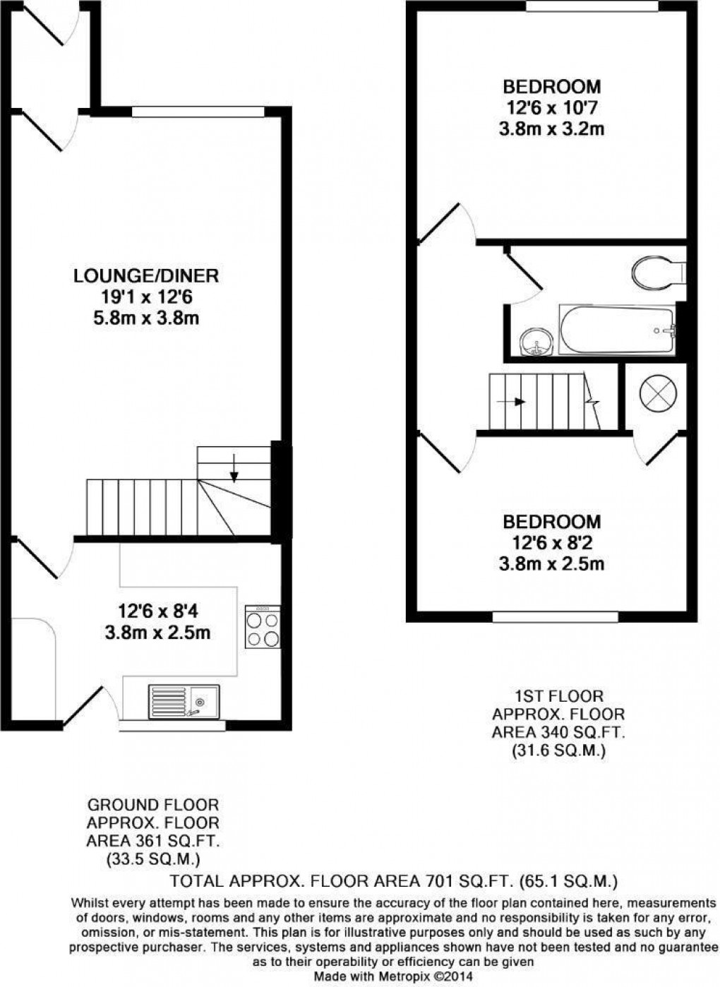 Floorplan for Argent Close, Seaford