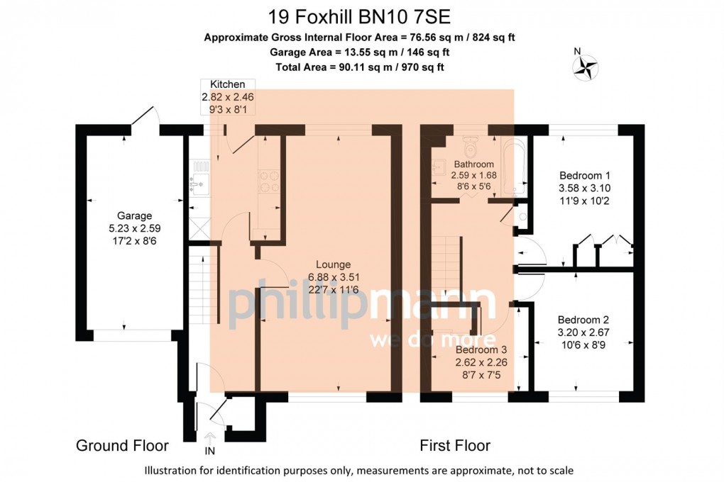 Floorplan for Foxhill, Peacehaven