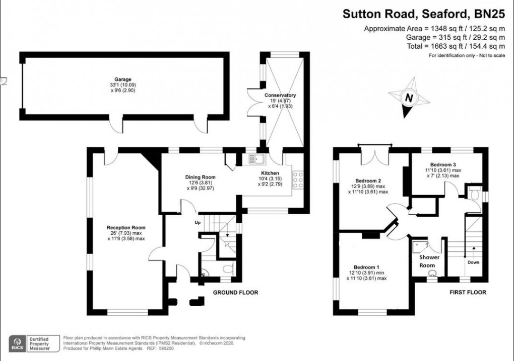Floorplan for Sutton Road, Seaford