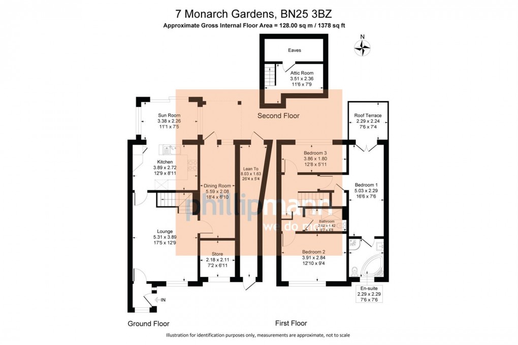 Floorplan for Monarch Gardens, Seaford