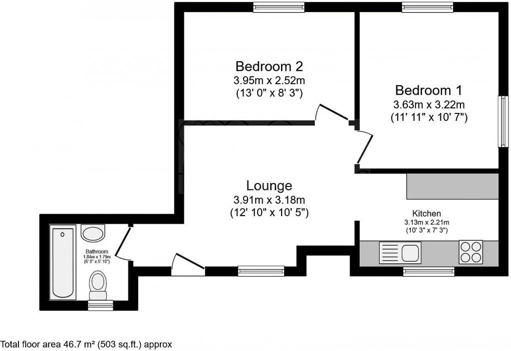 Floorplan for Church Hill, Newhaven