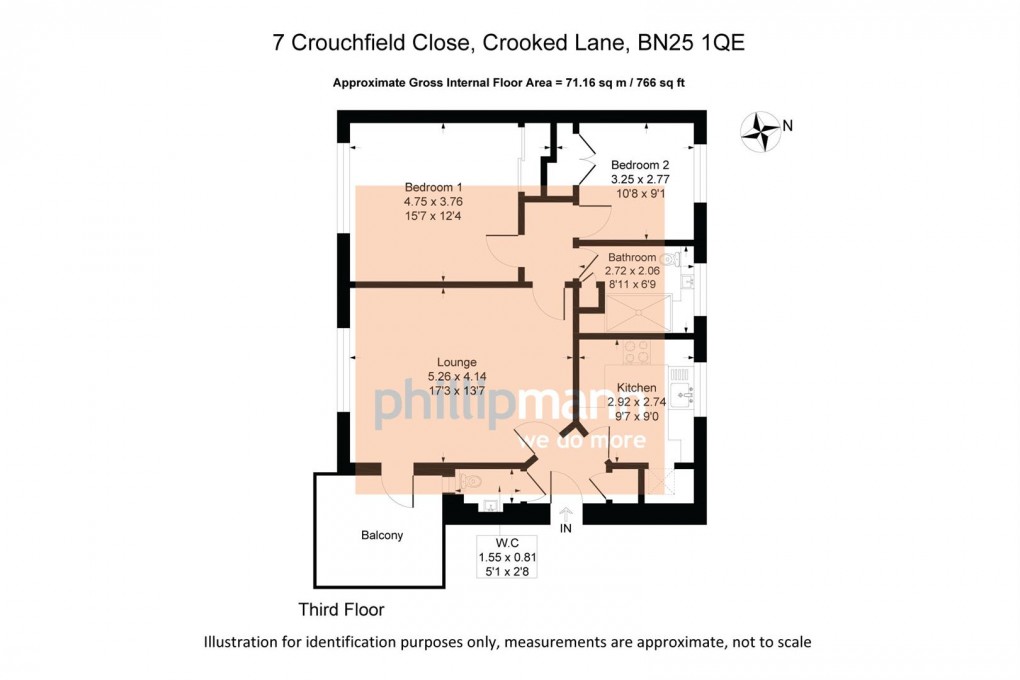 Floorplan for Crooked Lane, Seaford