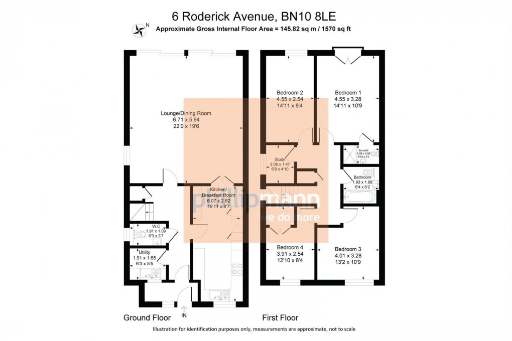 Floorplan for Roderick Avenue, Peacehaven