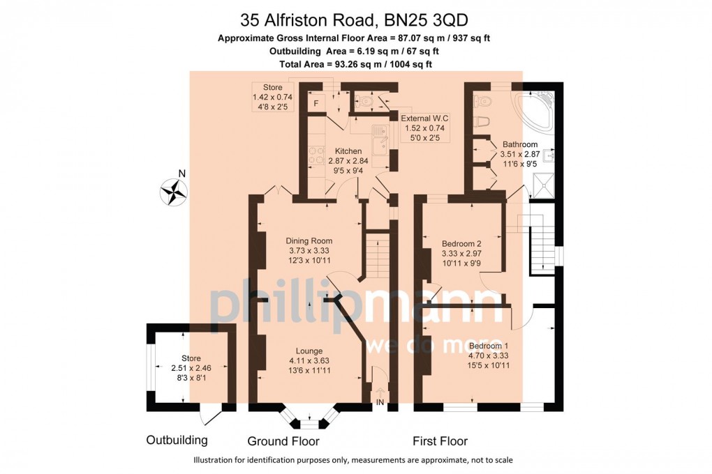 Floorplan for Alfriston Road, Seaford