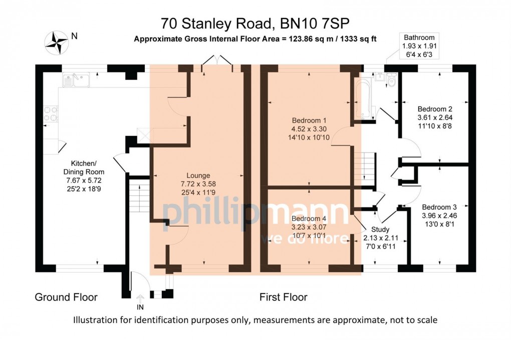Floorplan for Stanley Road, Peacehaven