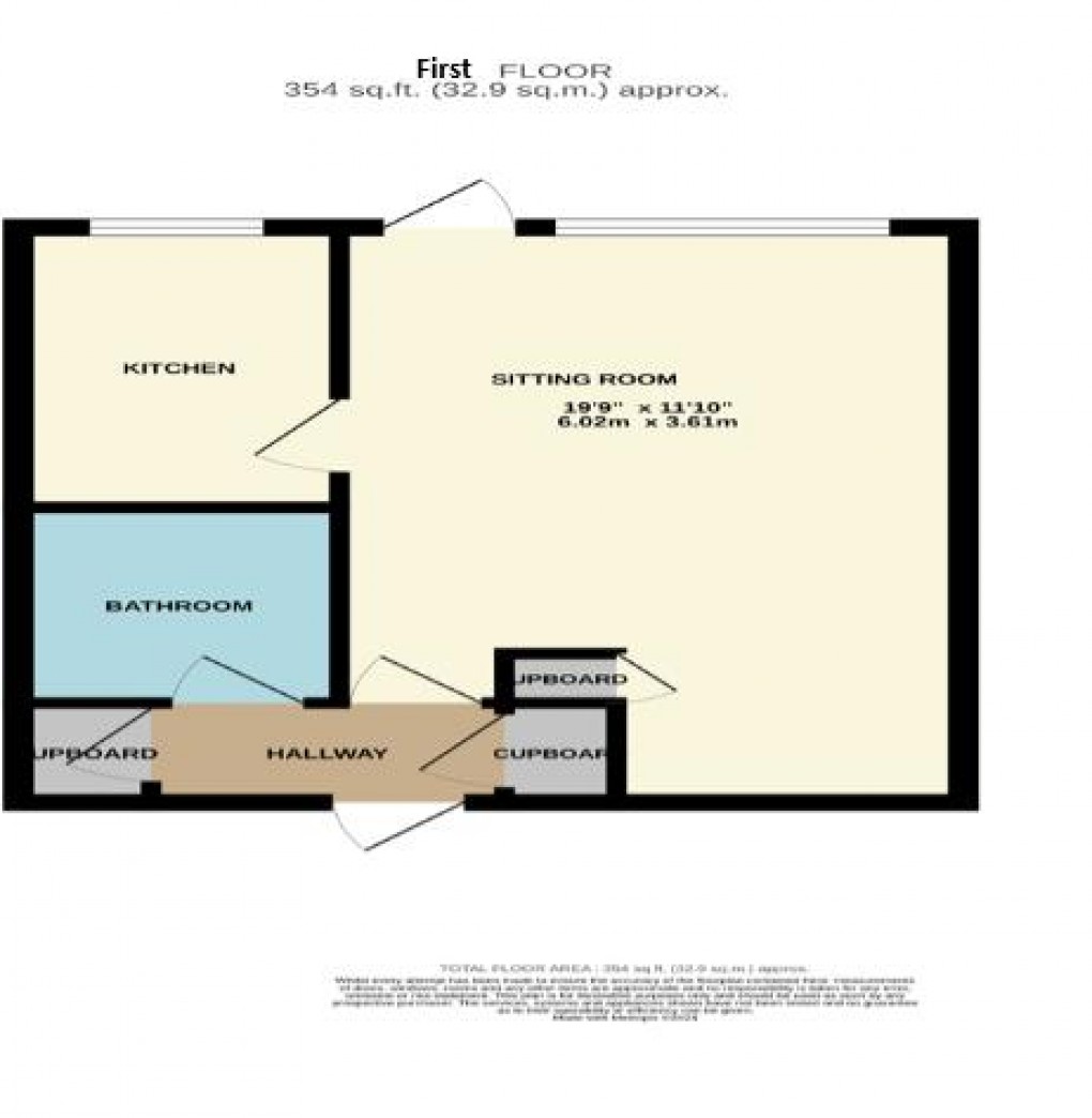 Floorplan for Hamilton House, Belgrave Road, Seaford