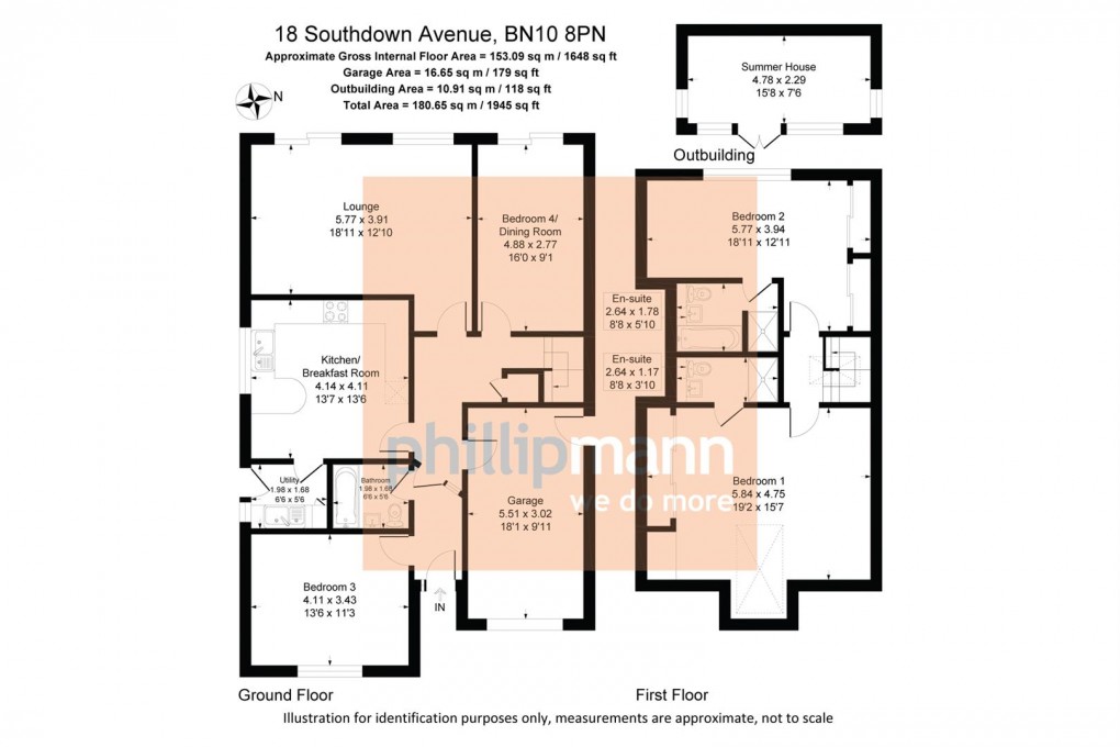 Floorplan for Southdown Avenue, Peacehaven