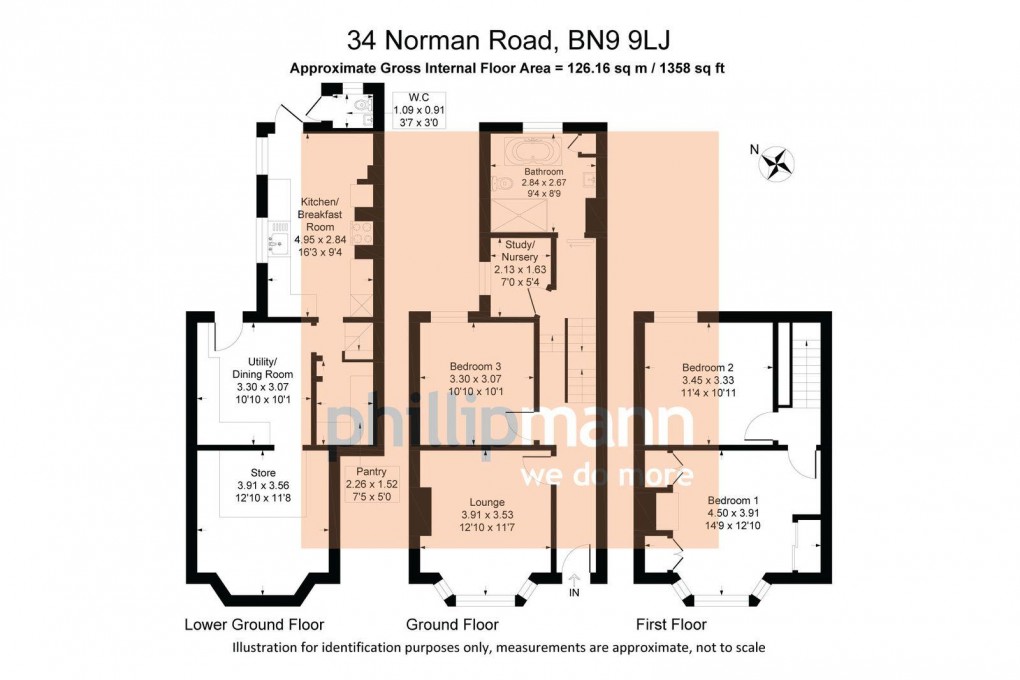Floorplan for Norman Road, Newhaven