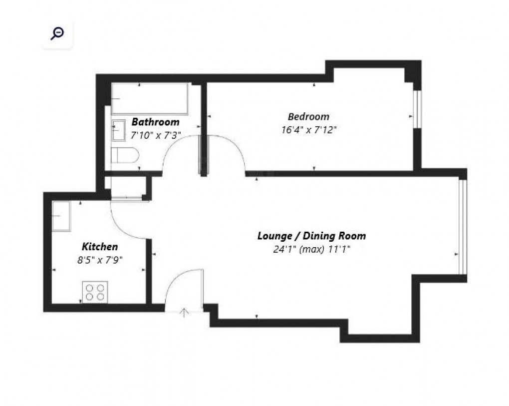 Floorplan for Hoddern House, South Coast Road