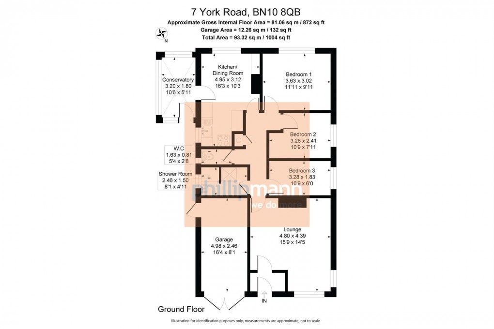 Floorplan for York Road, Peacehaven