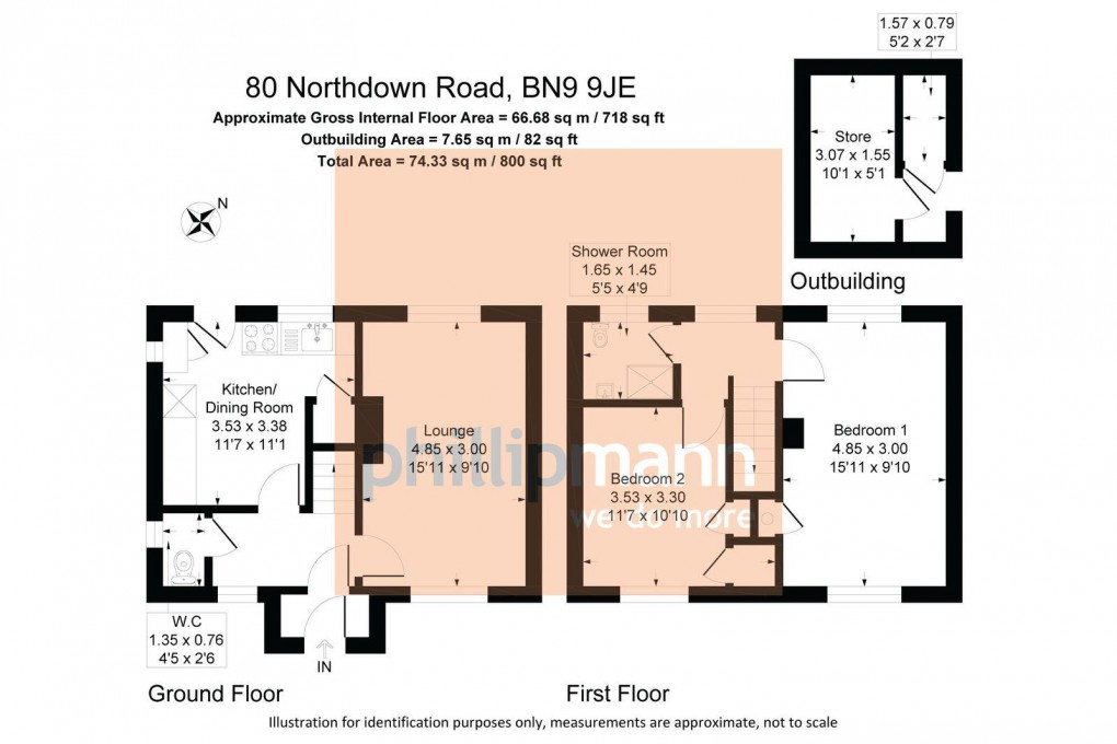 Floorplan for Northdown Road, Newhaven