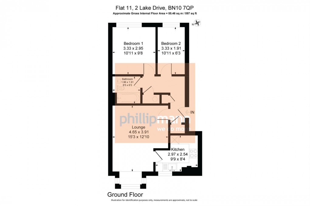 Floorplan for 2 Lake Drive, Peacehaven