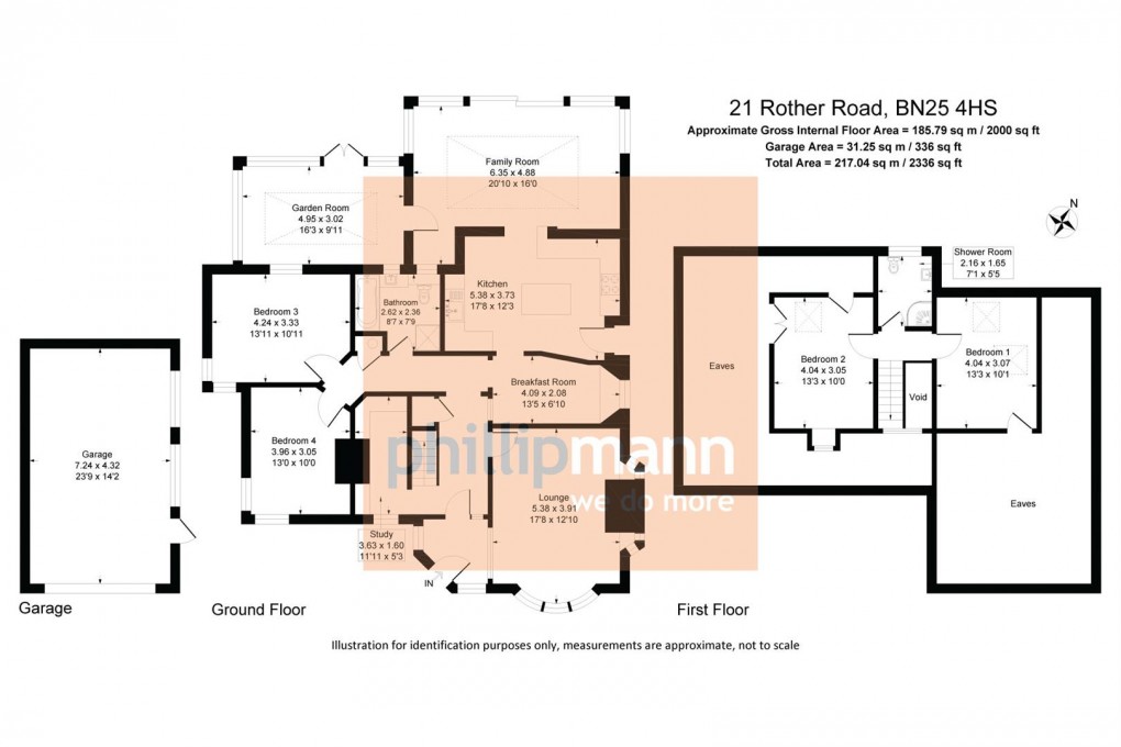 Floorplan for Rother Road, Seaford