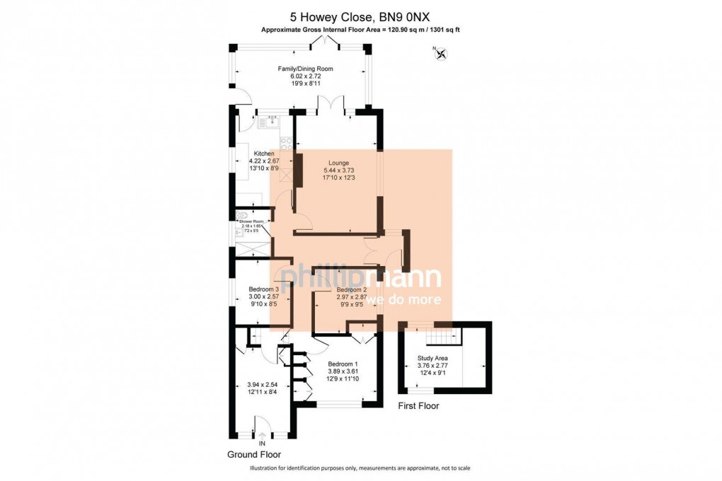 Floorplan for Howey Close, Newhaven