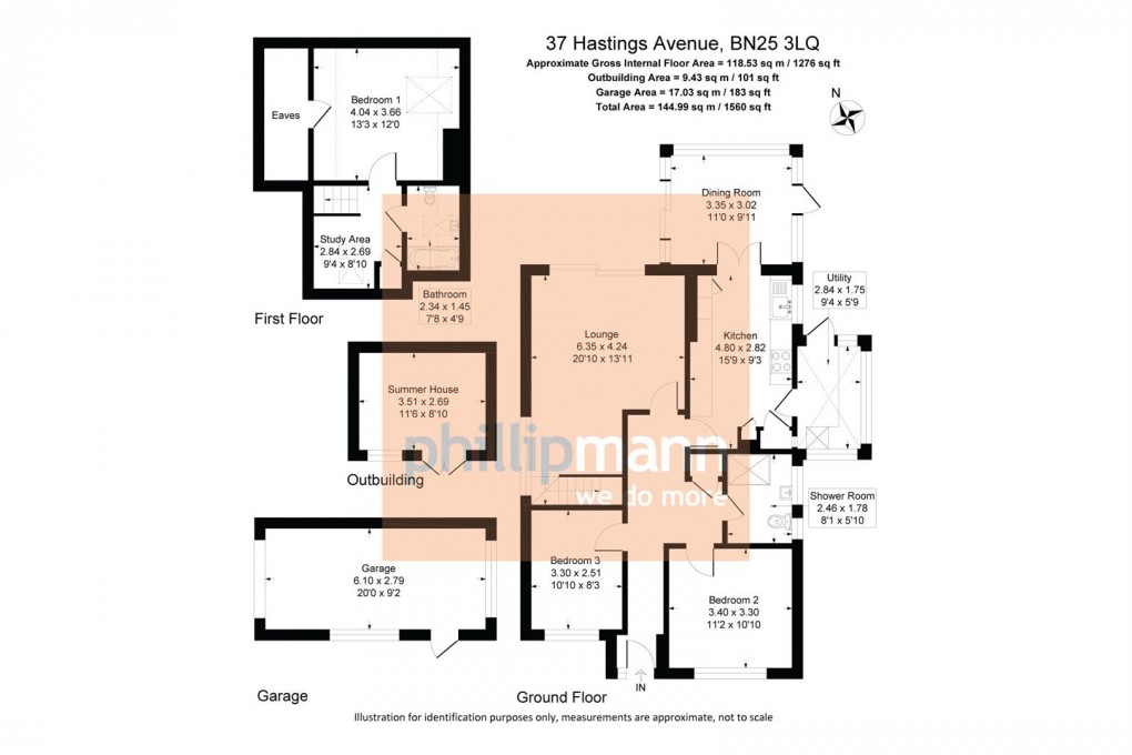 Floorplan for Hastings Avenue, Seaford