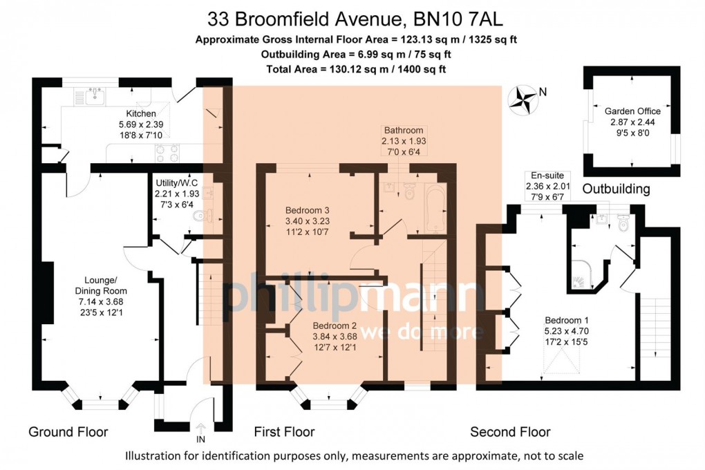 Floorplan for Broomfield Avenue, Telscombe Cliffs, Peacehaven