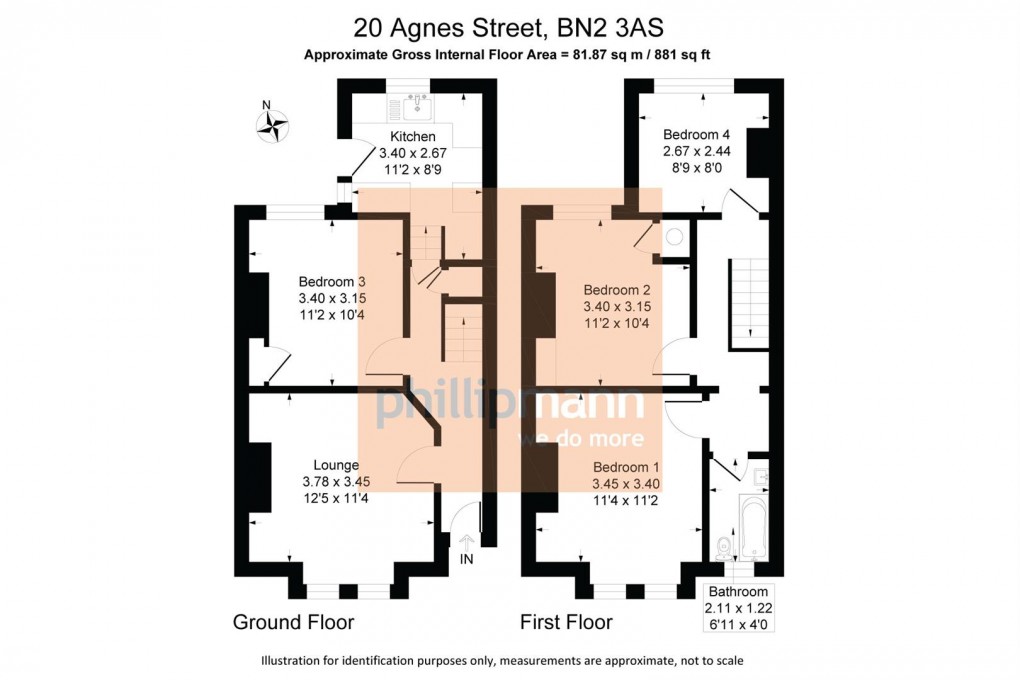 Floorplan for Agnes Street, Brighton