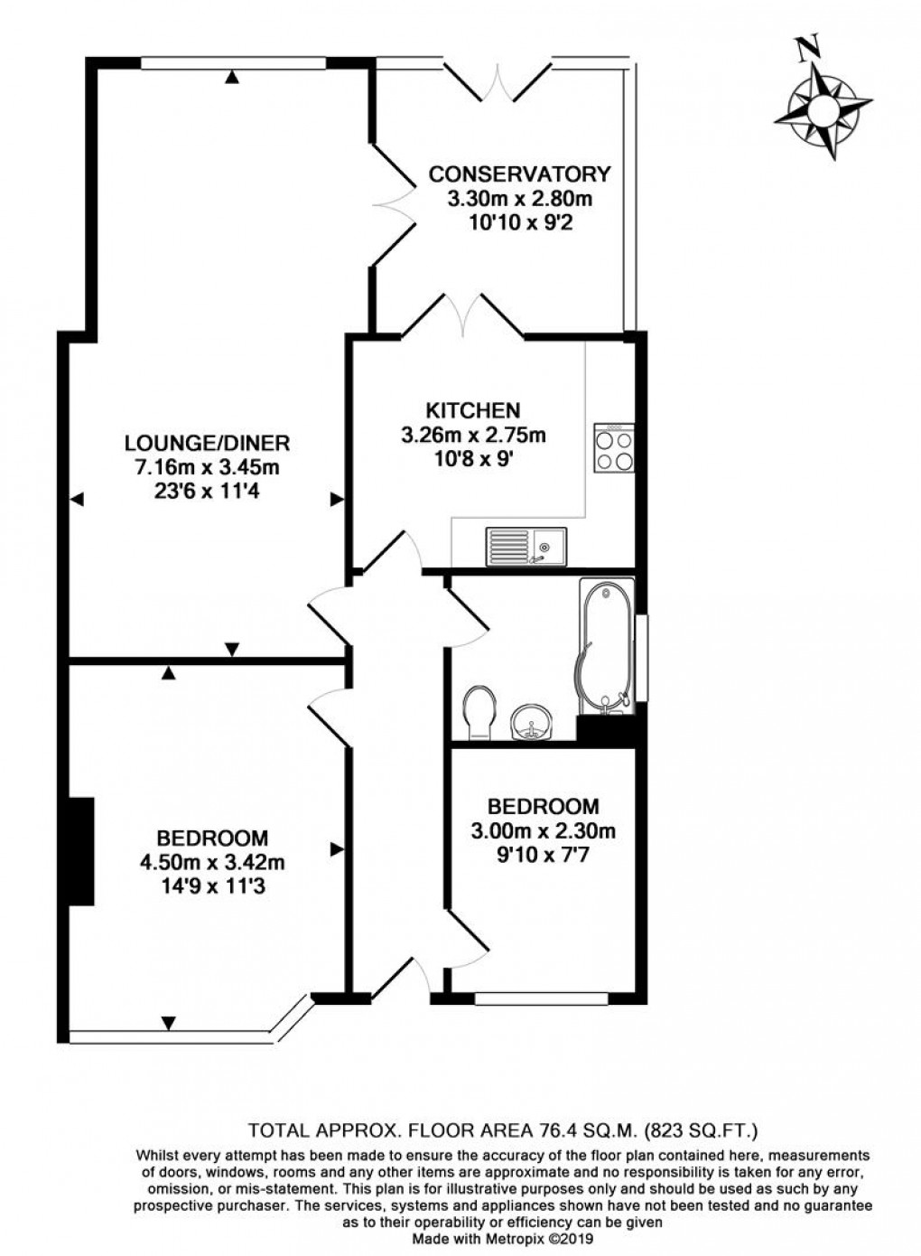 Floorplan for Brightling Road, Polegate