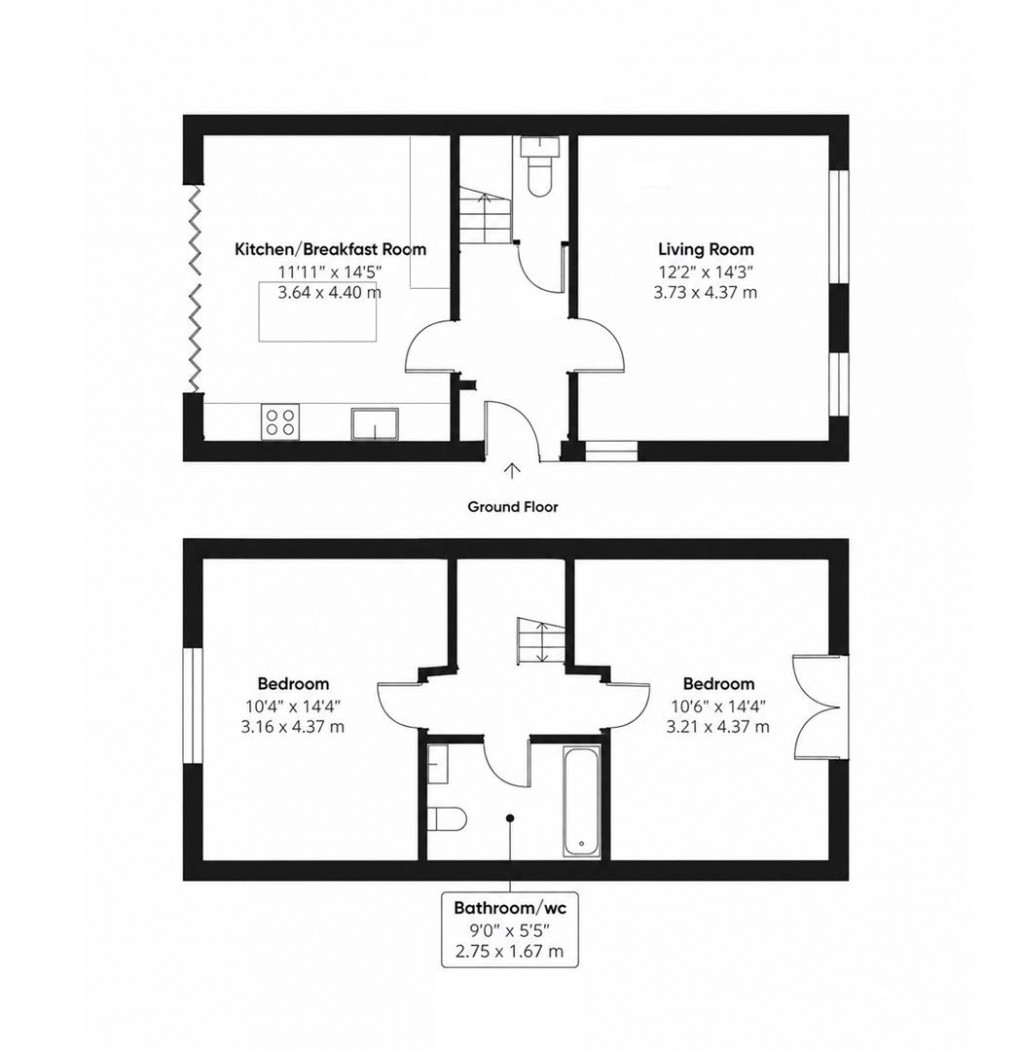 Floorplan for Slindon Avenue, Peacehaven