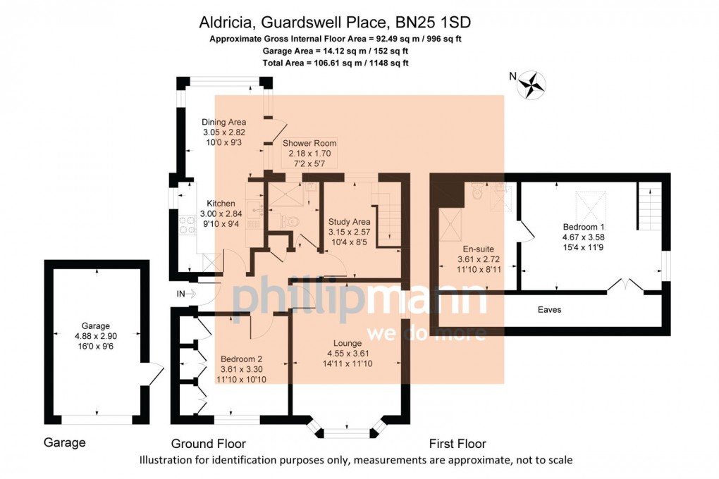 Floorplan for Guardswell Place, Seaford