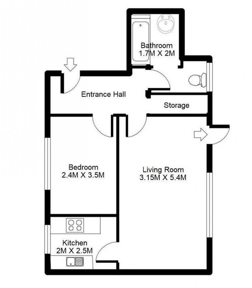 Floorplan for Church Hill, Newhaven