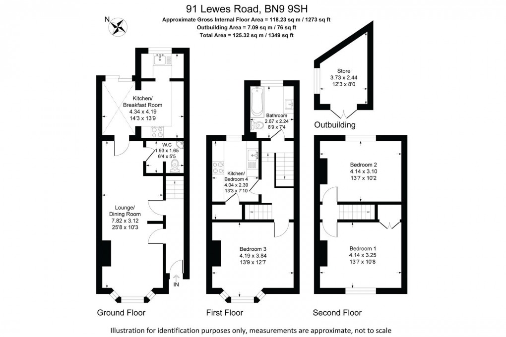Floorplan for Lewes Road, Newhaven