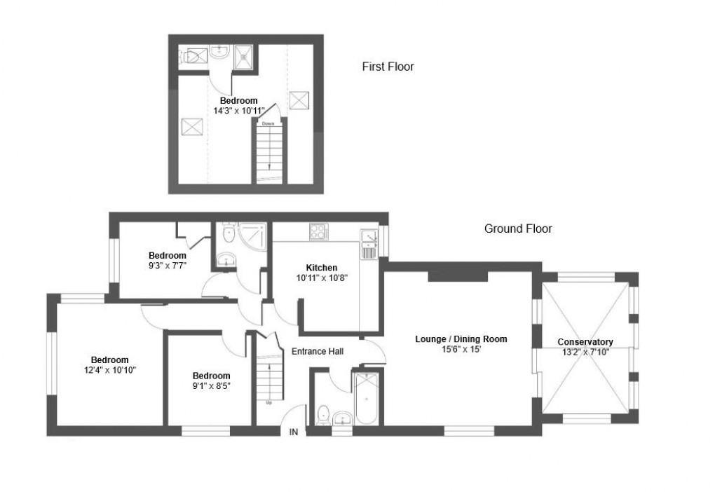 Floorplan for Roderick Avenue, Peacehaven