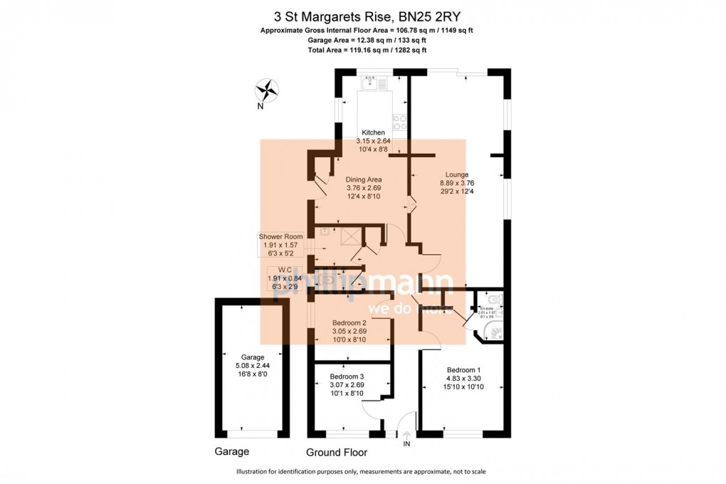 Floorplan for St. Margarets Rise, Seaford