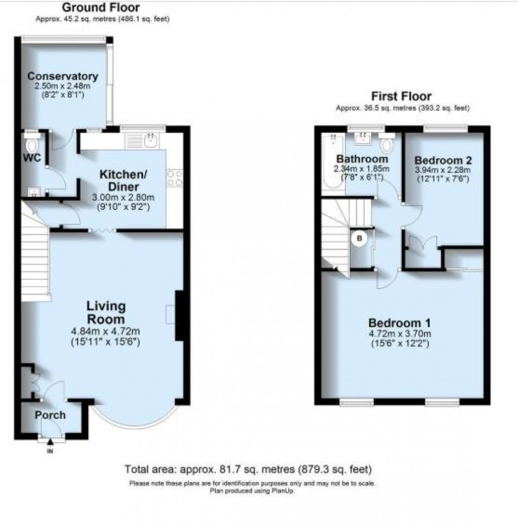 Floorplan for Bramber Close, Crooked Lane, Seaford