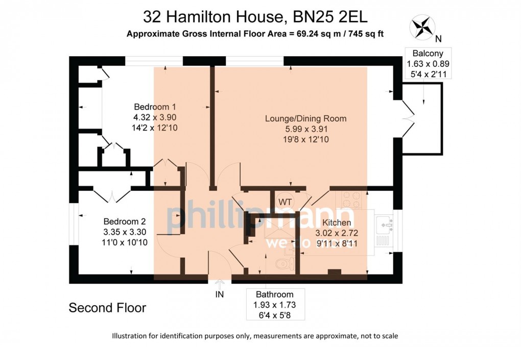 Floorplan for Belgrave Road, Seaford