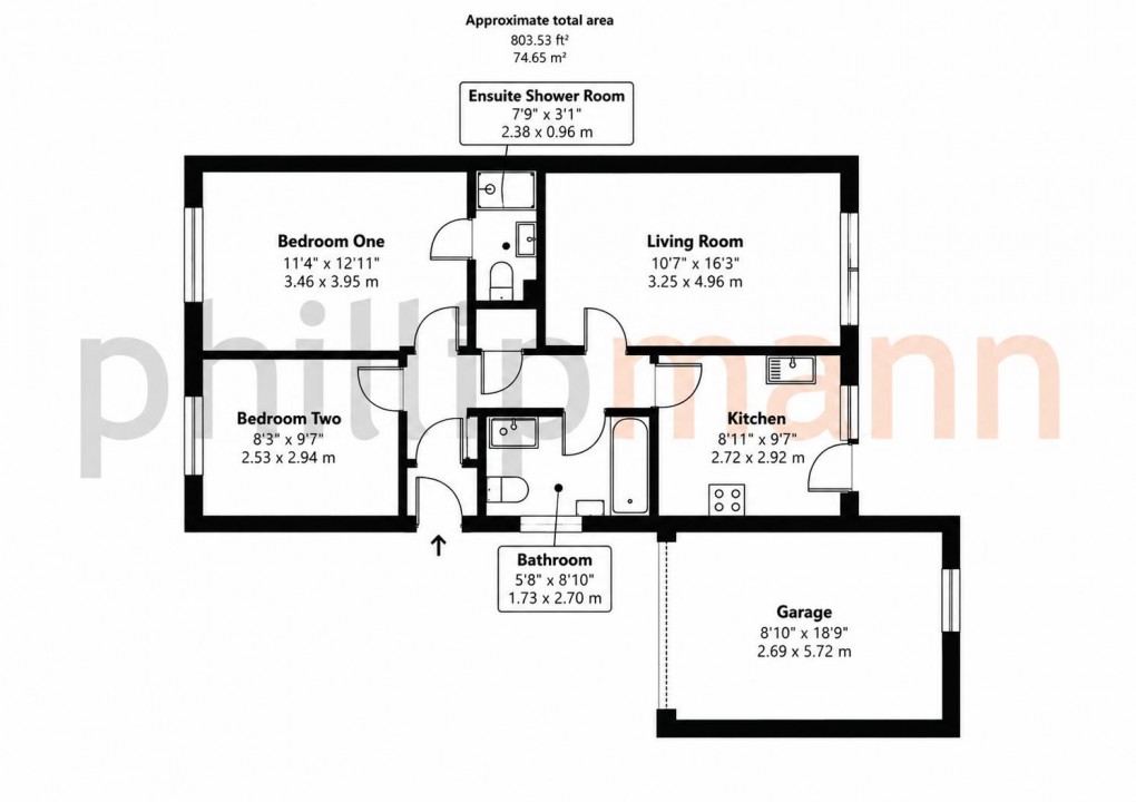 Floorplan for The Sparrows, Peacehaven