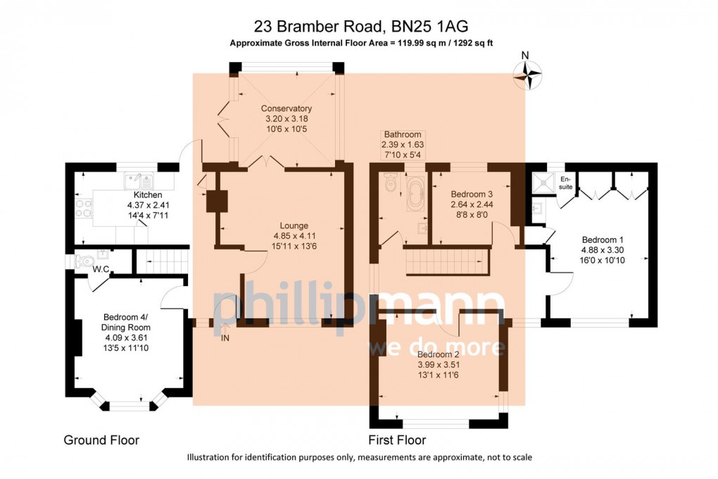 Floorplan for Bramber Road, Seaford
